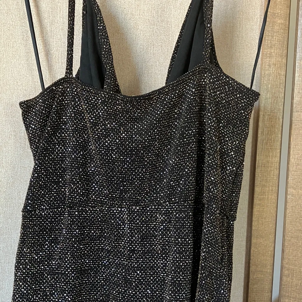 Epiphany Black Dress with Gold Sparkle large Size undefined - Image 11