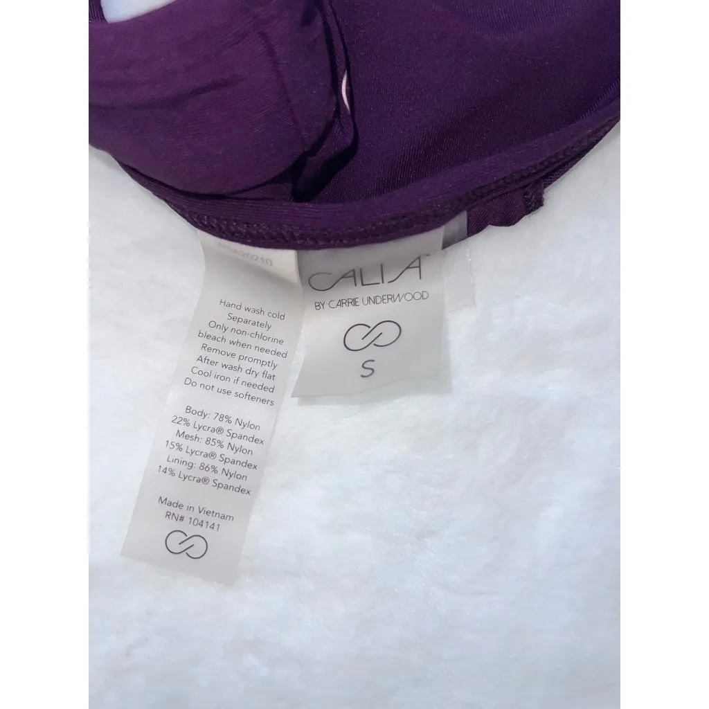 NWOT Calia Women's Purple‎ Sports Bra Size Small Criss - Image 6