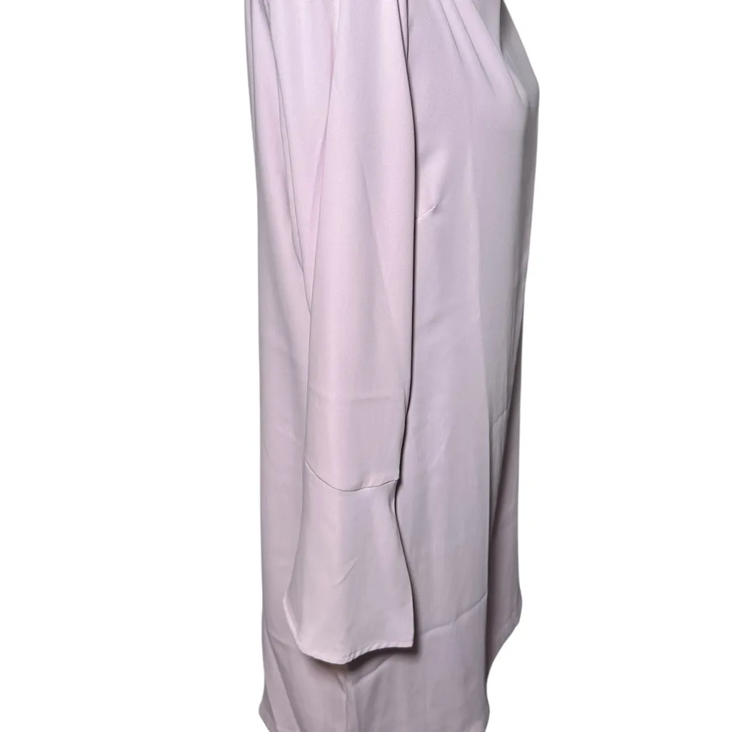 Adrienne Vittadini Pink Belle Sleeve Shift Dress Size 12 Lightweight Preppy Rush - Image 2