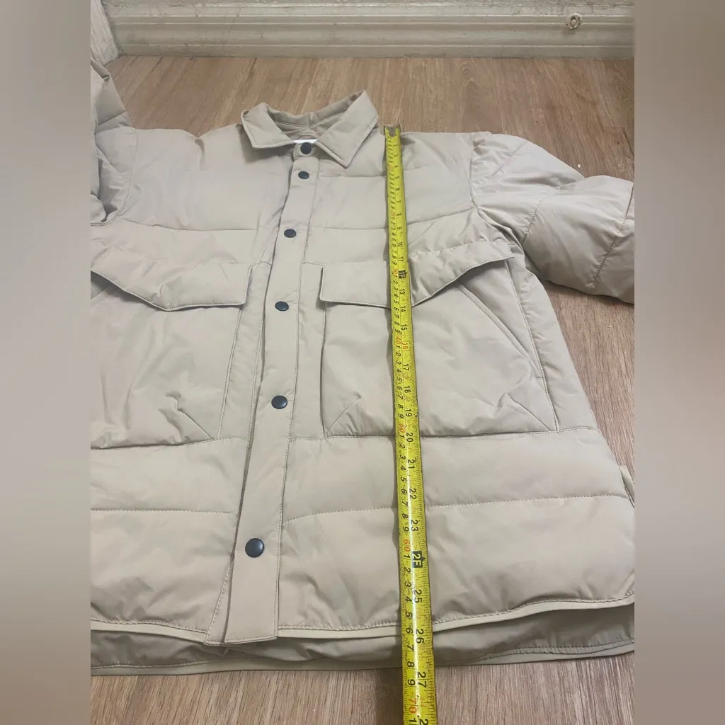 Zara Women's Tan Puffer Jacket - Image 3
