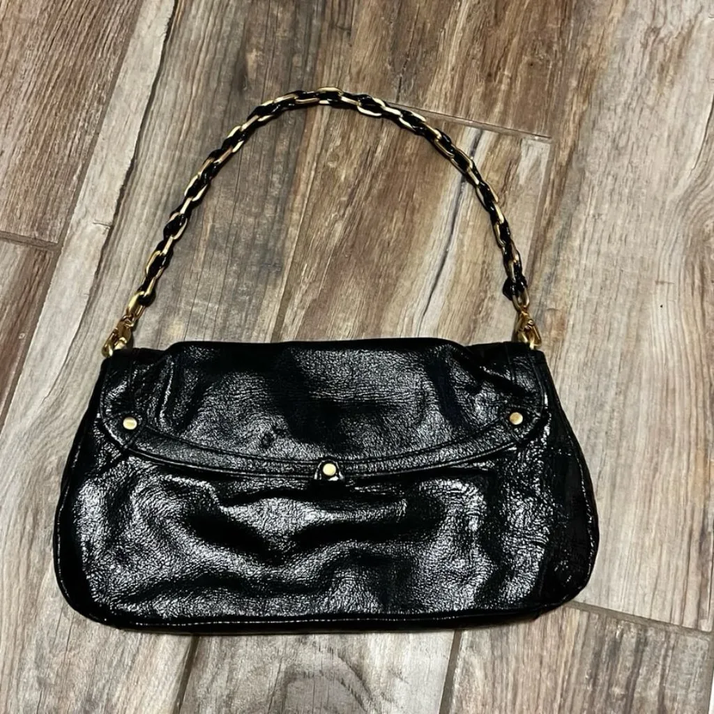 ELLIOTT LUCCA Patent Leather Bag Gold - Image 2