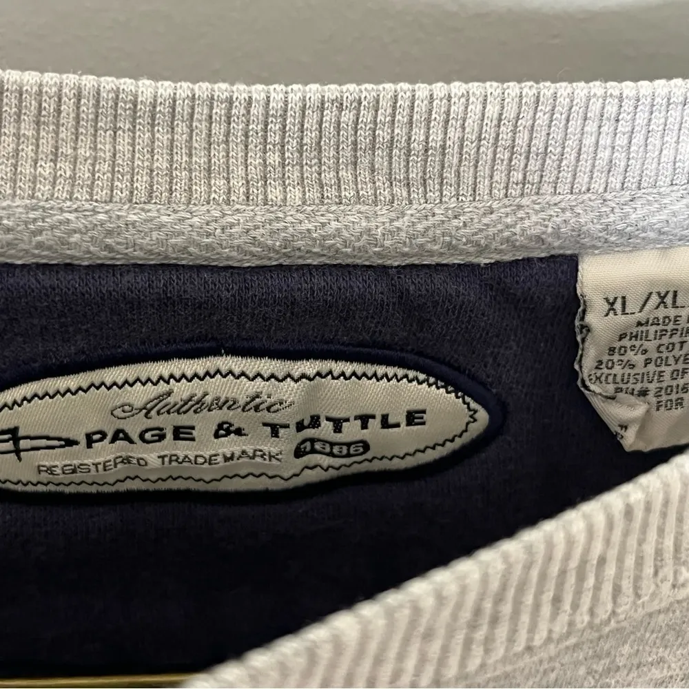 Pennzoil Cropped Crewneck Long Sleeve Oversize Sweatshirt Grey XL X - Image 6