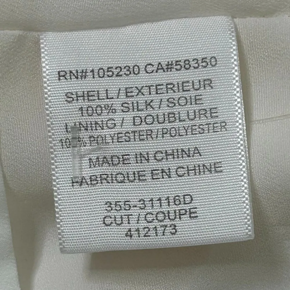 Joie Ori D Silk Drop Waist Tank Dress in Cream Size S - Image 8