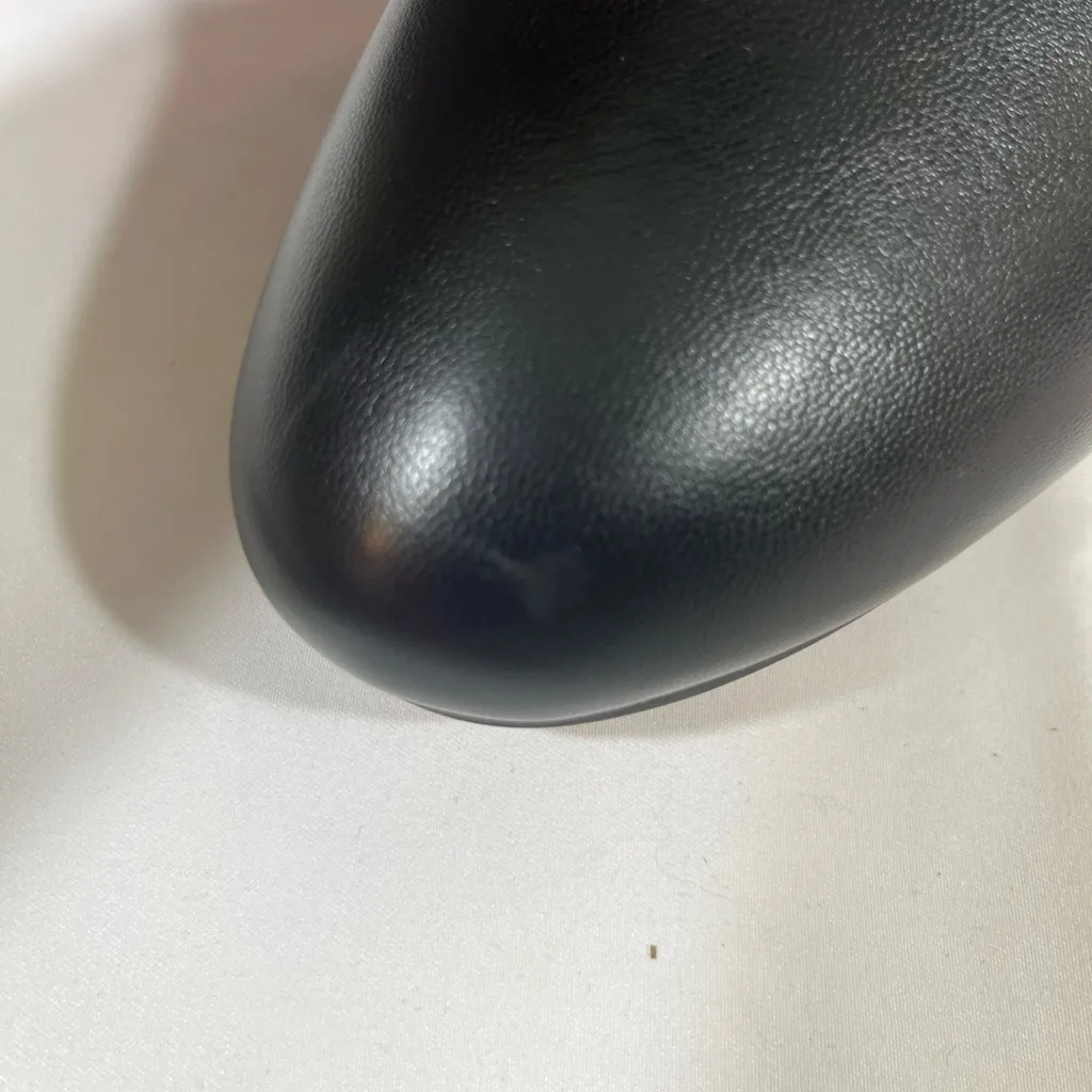 XOXO KENDAL LEATHER TALL BOOT WITH GOLD HEEL ACCENT ZIP WOMEN SZ 10M BLACK NEW - Image 16