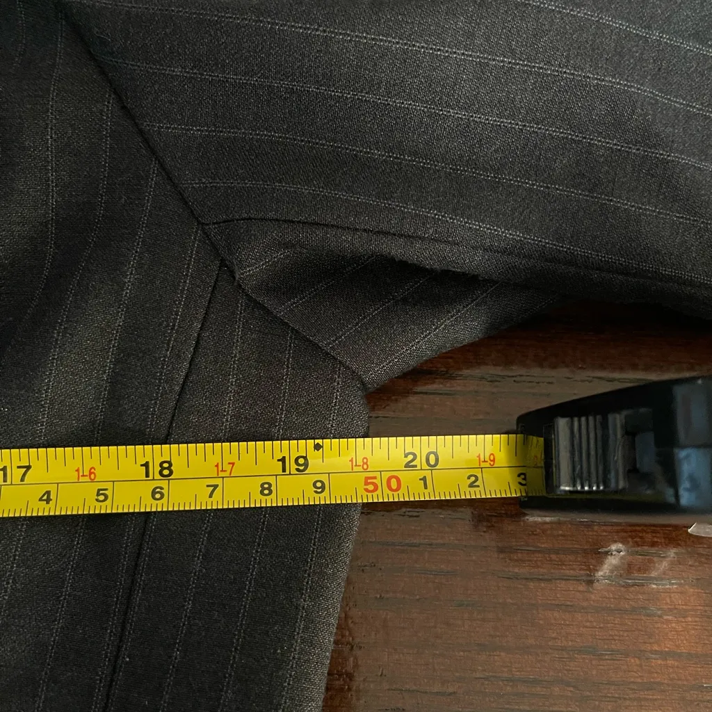 Calvin Klein Black Pinstripe Blazer size 10 - Image 6