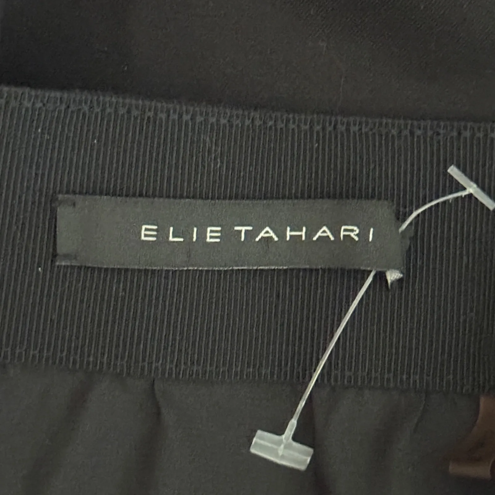 Elie Tahari Skirt Color Block Women 10 Panelled A-Line Casual Neutral Black Gray - Image 6