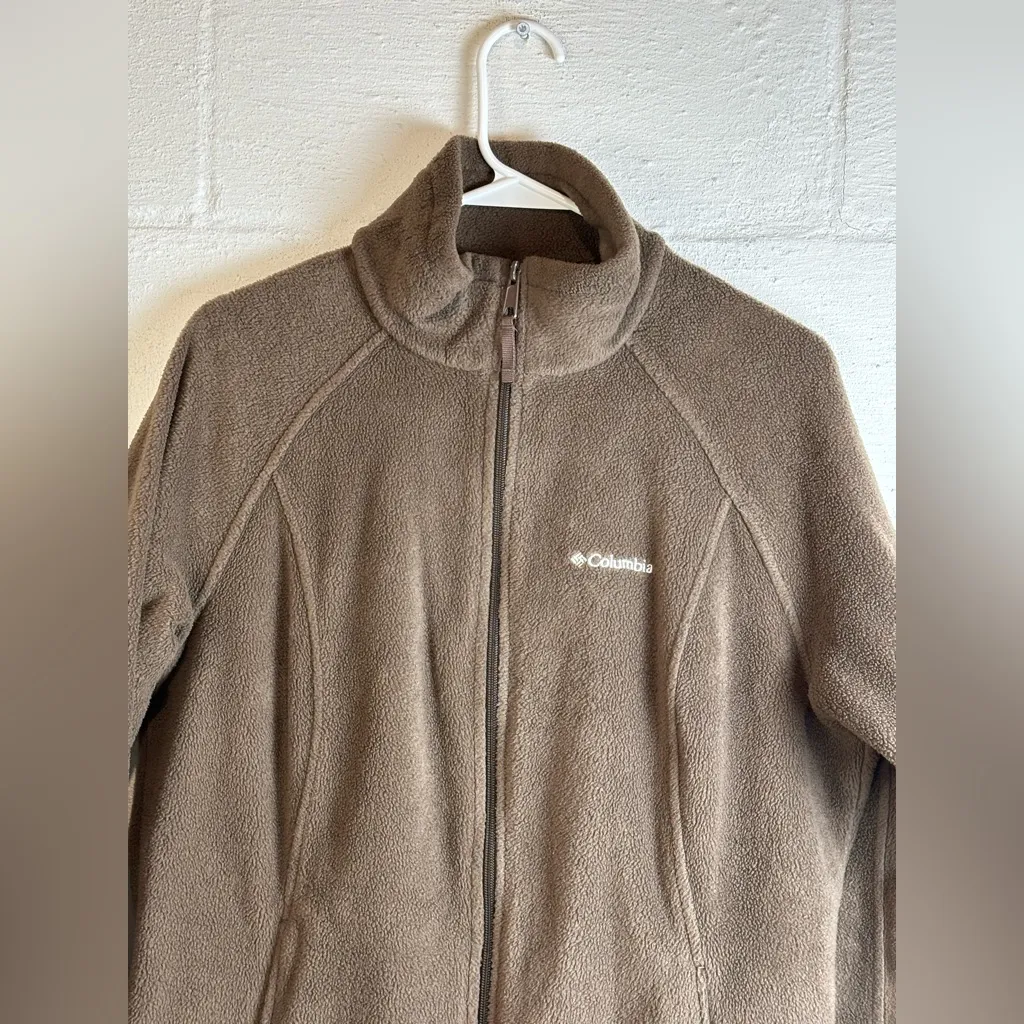 Columbia Sportswear Woman’s Brown Fleece Casual Outerwear Cozy Jacket Size Large - Image 2