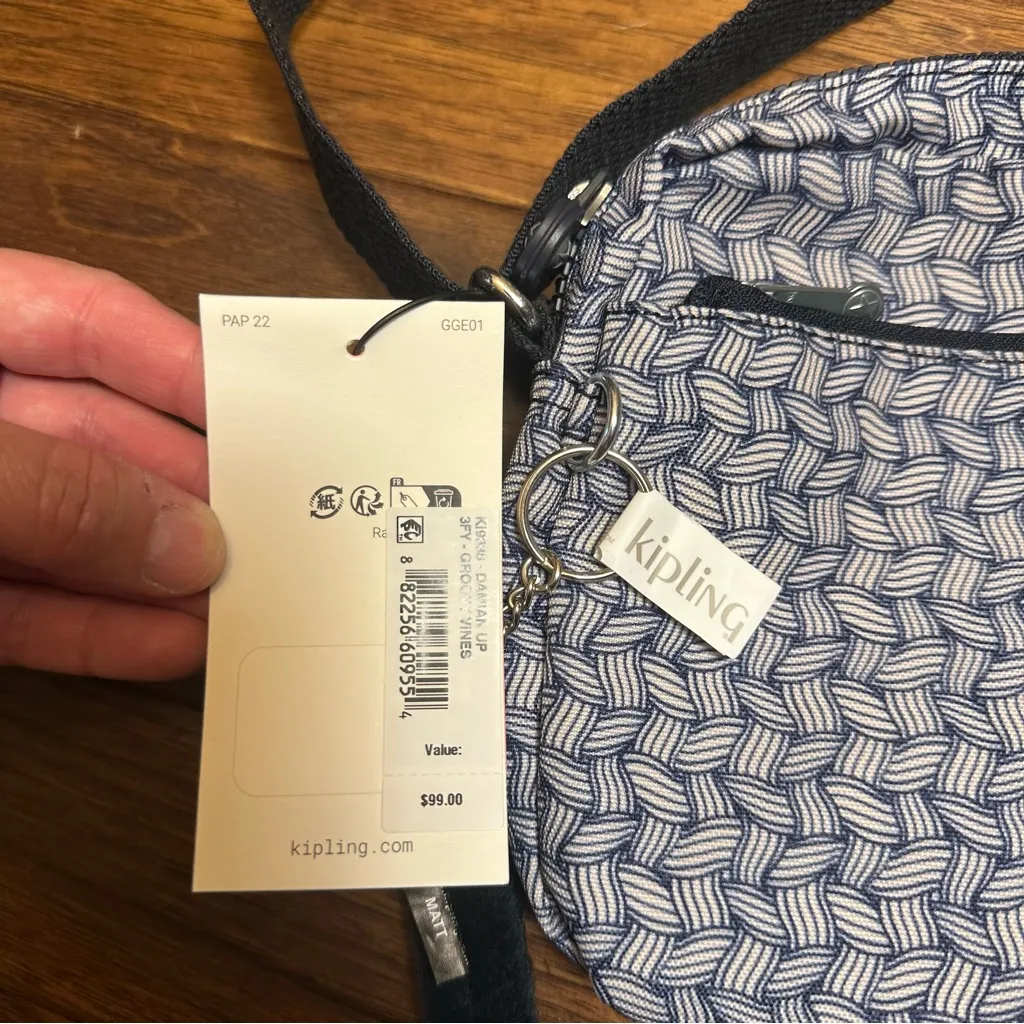 Kipling Damian Up Crossbody Bag Groovy Vines New With Tags NWT - Image 7