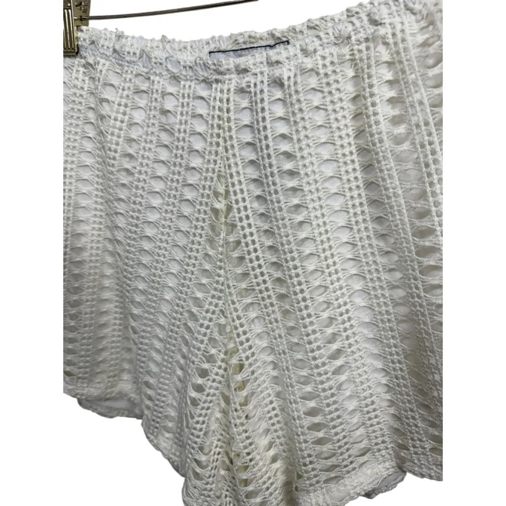 L&B Crochet Shorts, XL, White - Image 2