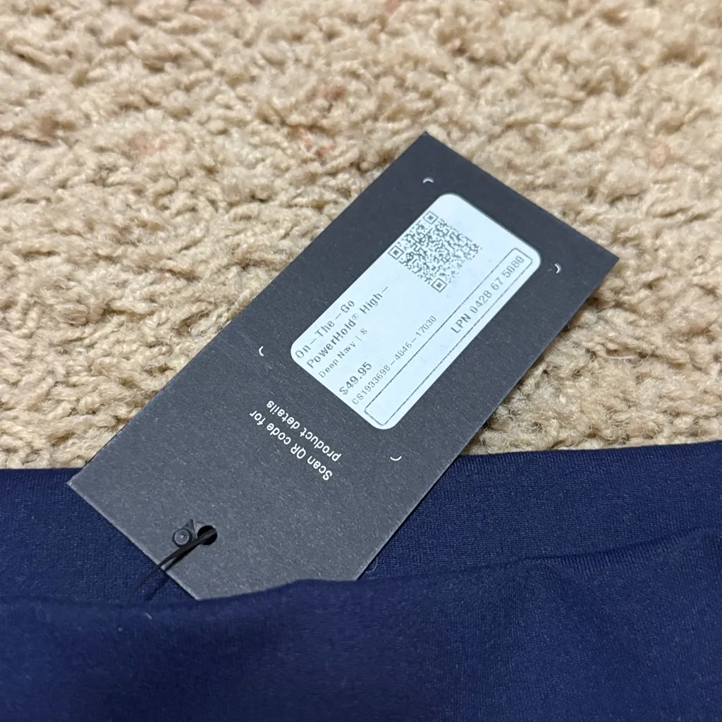 NWT Fabletics The Powerhold Legging Navy Blue Size Small - Image 2