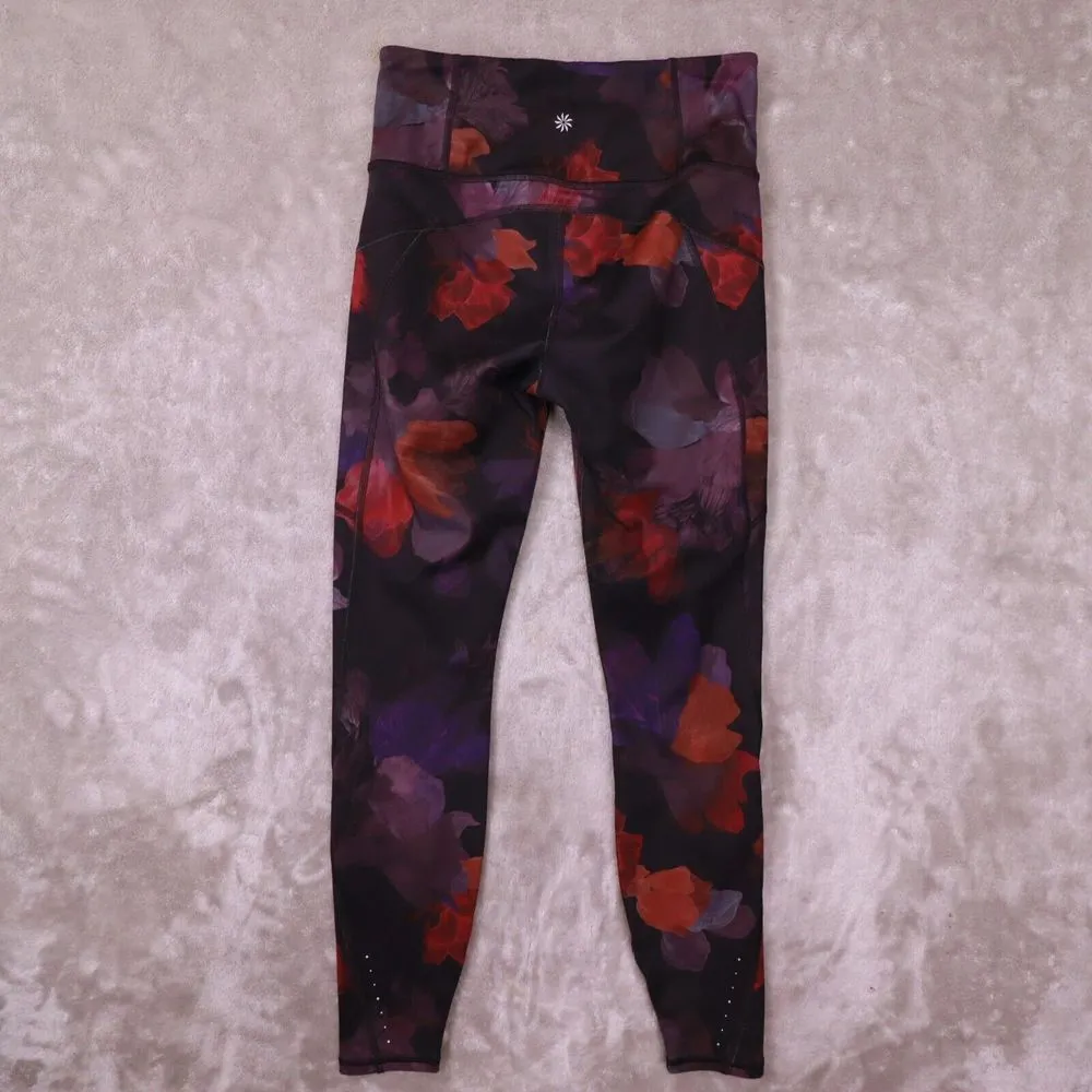 Athleta Women's Rainier Tight Legging Night Bloom Black Floral 985360 size Small - Image 4