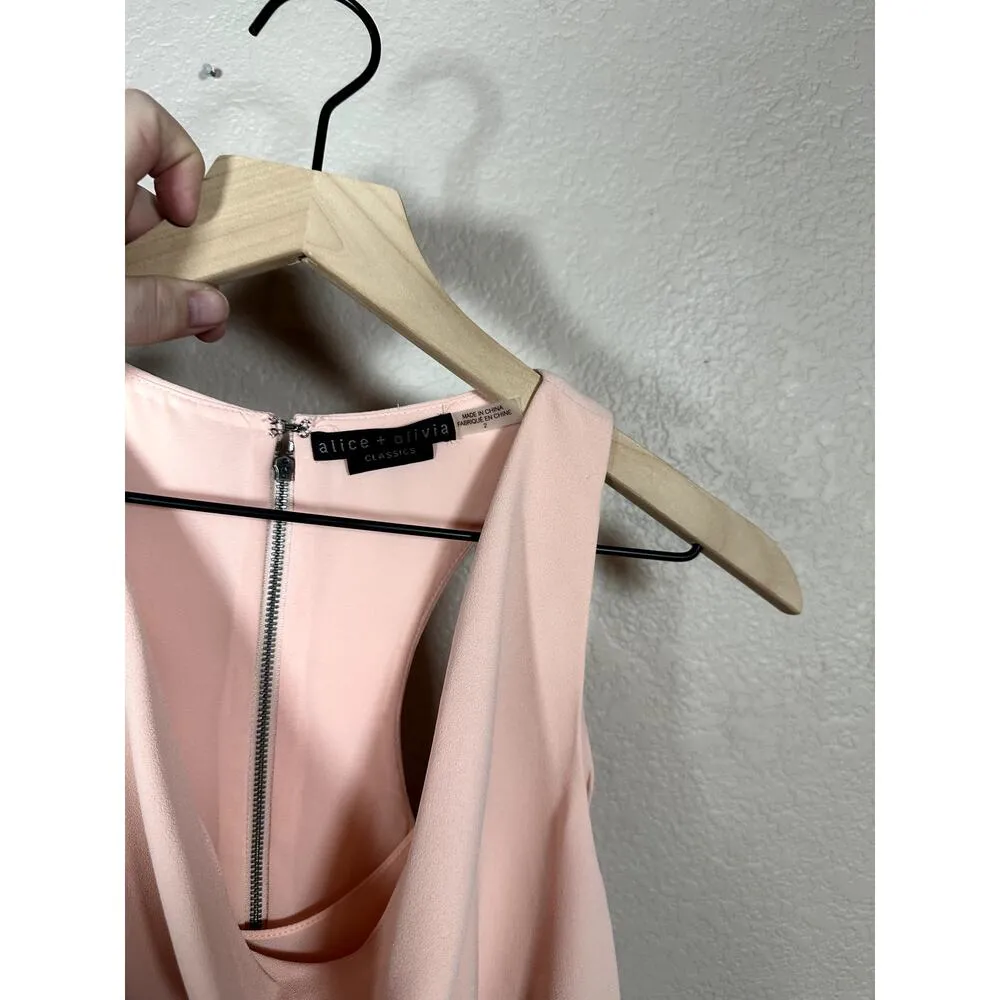 ALICE + OLIVIA Harmony Mini Racer Back Dress in Blush Size 2 - Image 7