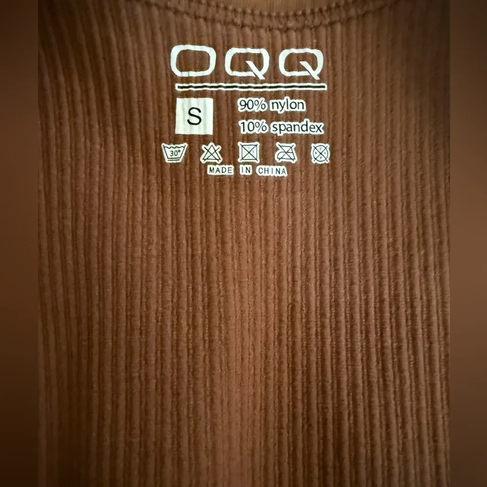 NWOT OQQ 3 Piece Bodysuits Ribbed Square Neck Stretch Bodysuits - Image 6