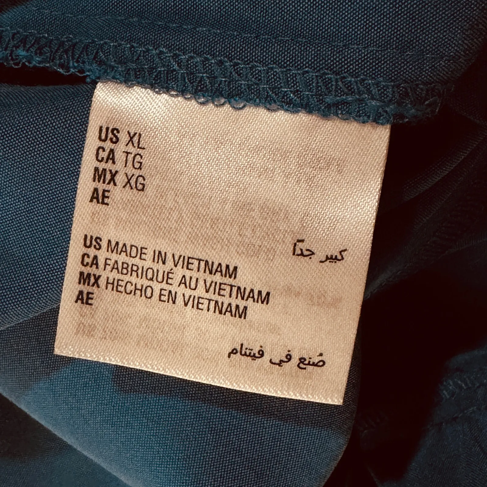 Alfani X-Large Straight Leg Pants Elastic Waist Lightweight Pockets Teal Blue - Image 5