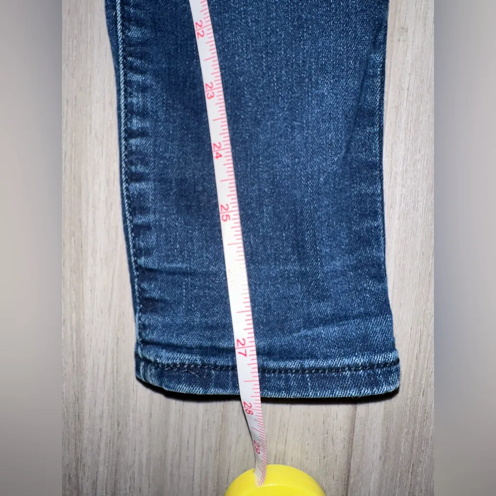 Old Navy Blue Denim Jean Material Rockstar Stretch  Jeggings Stretch Waist 4R - Image 6