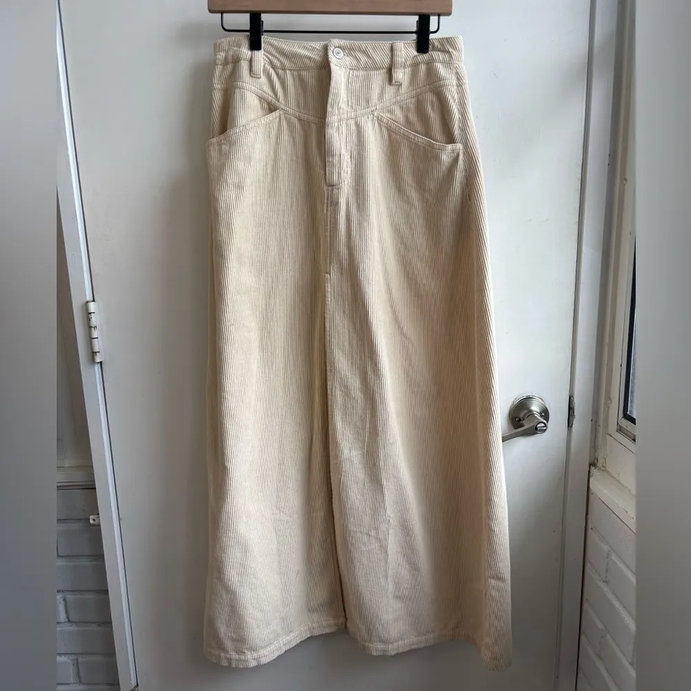 Free People Come as You Are Cord Maxi Skirt 6 boho cottagecore‎ transitional - Image 2