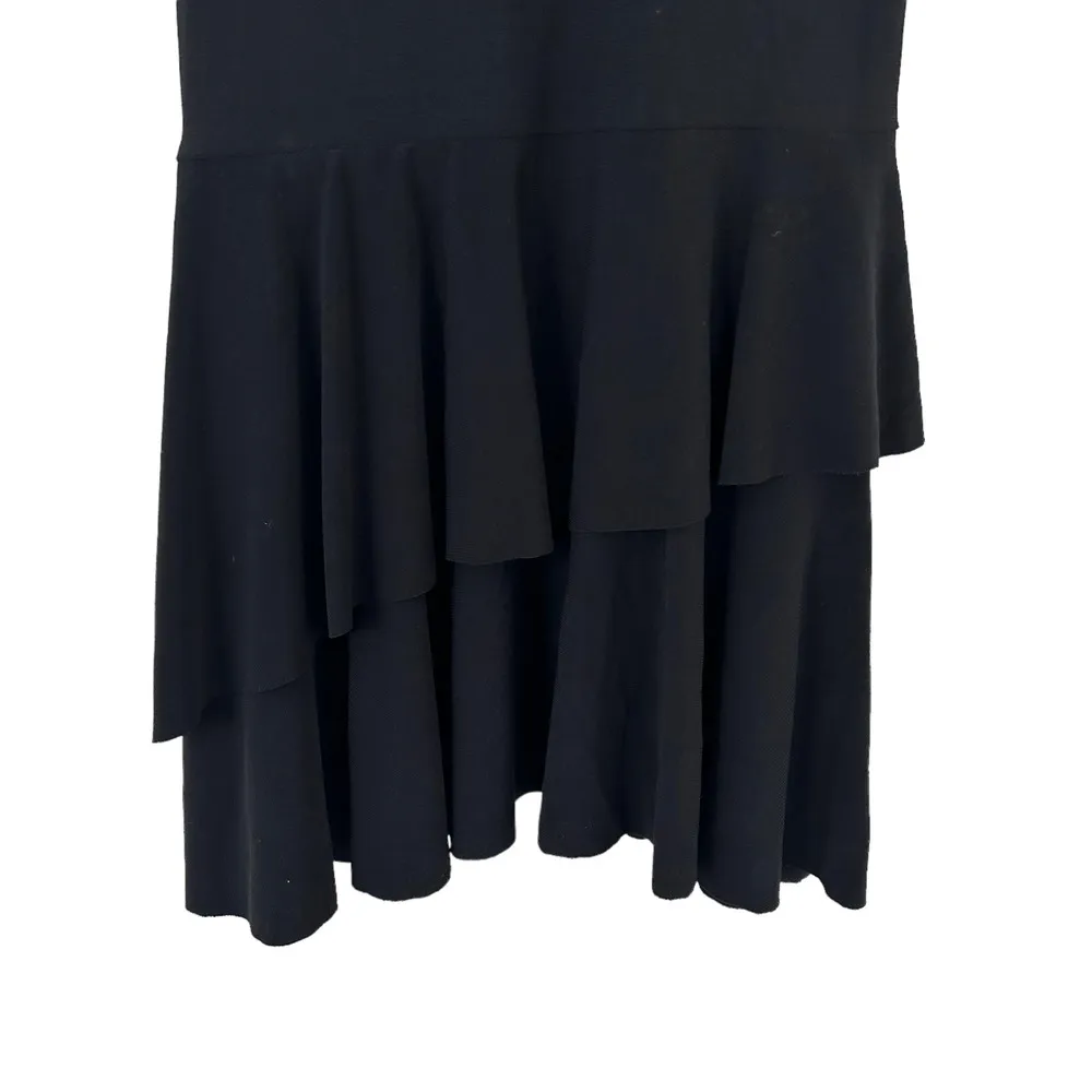 Vintage Y2K Taboo Black Gold Mini Dress Sz M Size M - Image 3