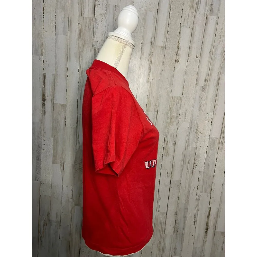 Vintage Indiana University‎ Women's Red Graphic T - Image 2