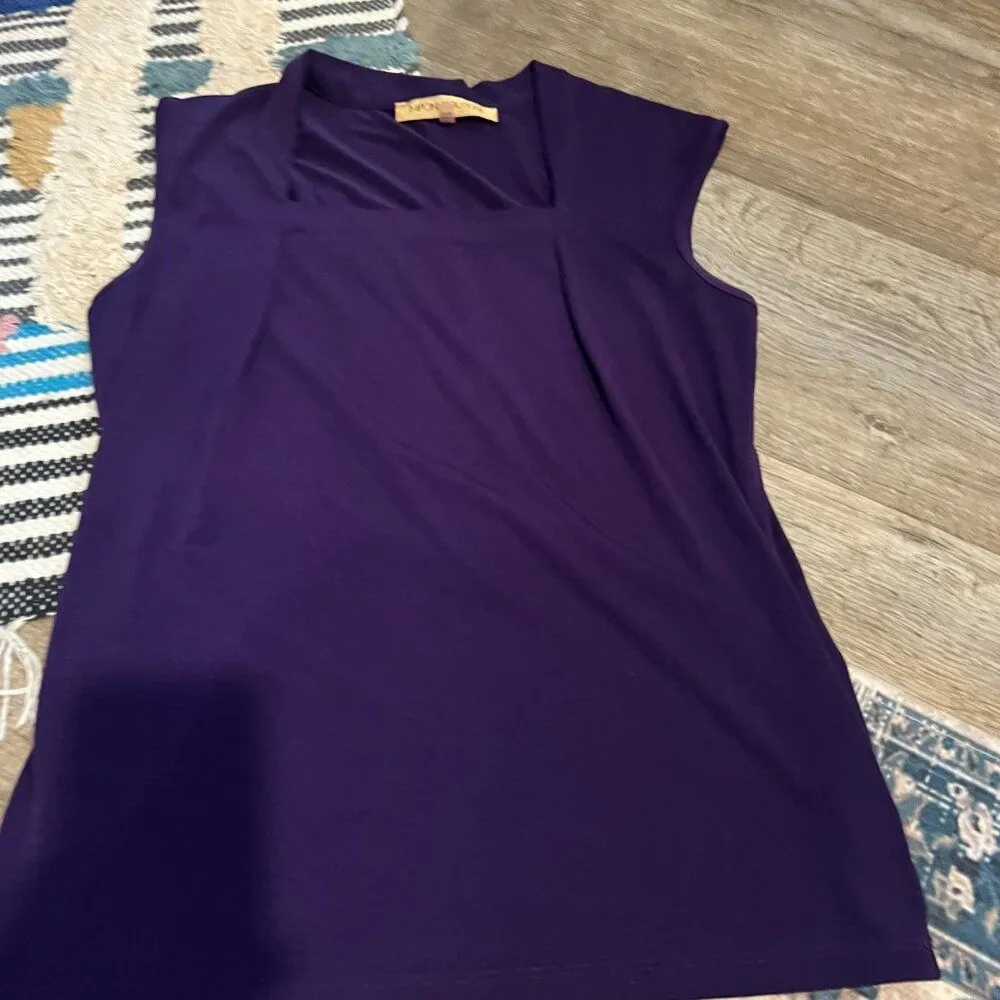 Nipon Boutique small purple blouse - Image 2