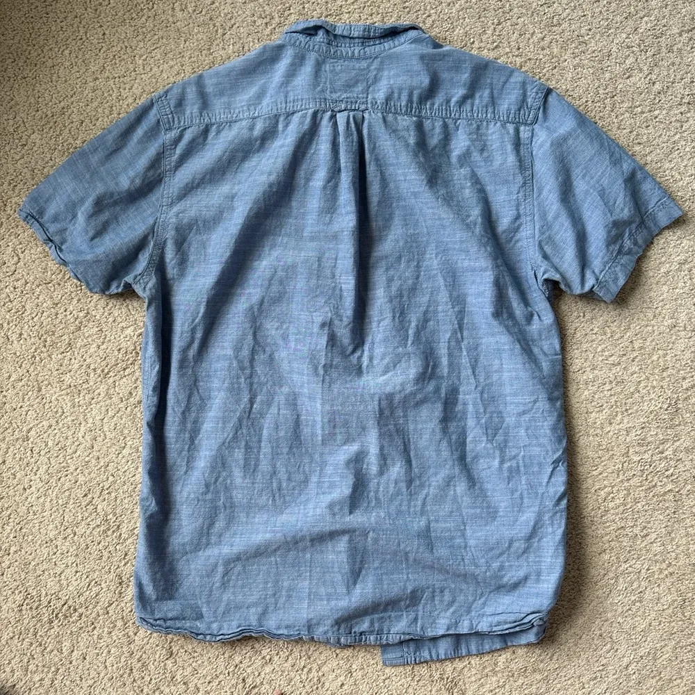 Levi's  Blue Casual Button Down Shirt Short Sleeve - Image 5