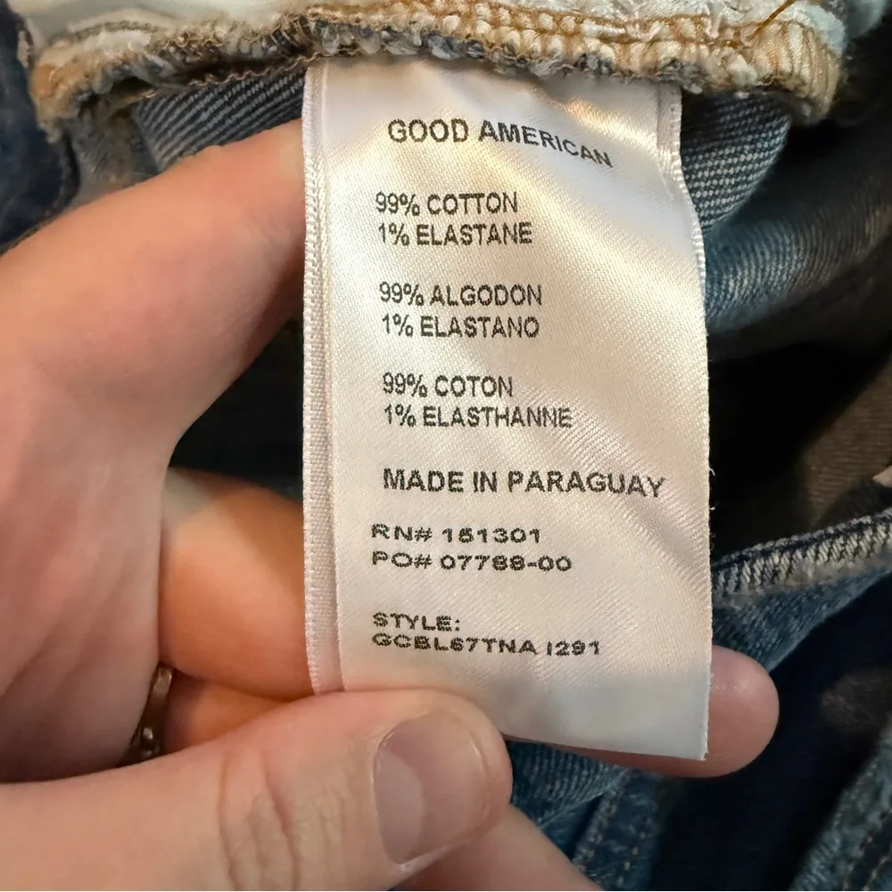 Good American NWT Flared Wide Leg Jeans Women’s Size 10/30 High Rise Medium Wash - Image 6