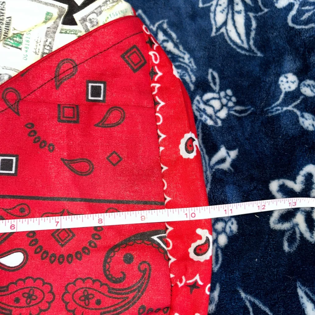 Handmade Sling Back Strap Bandana Money Backpack - Image 8