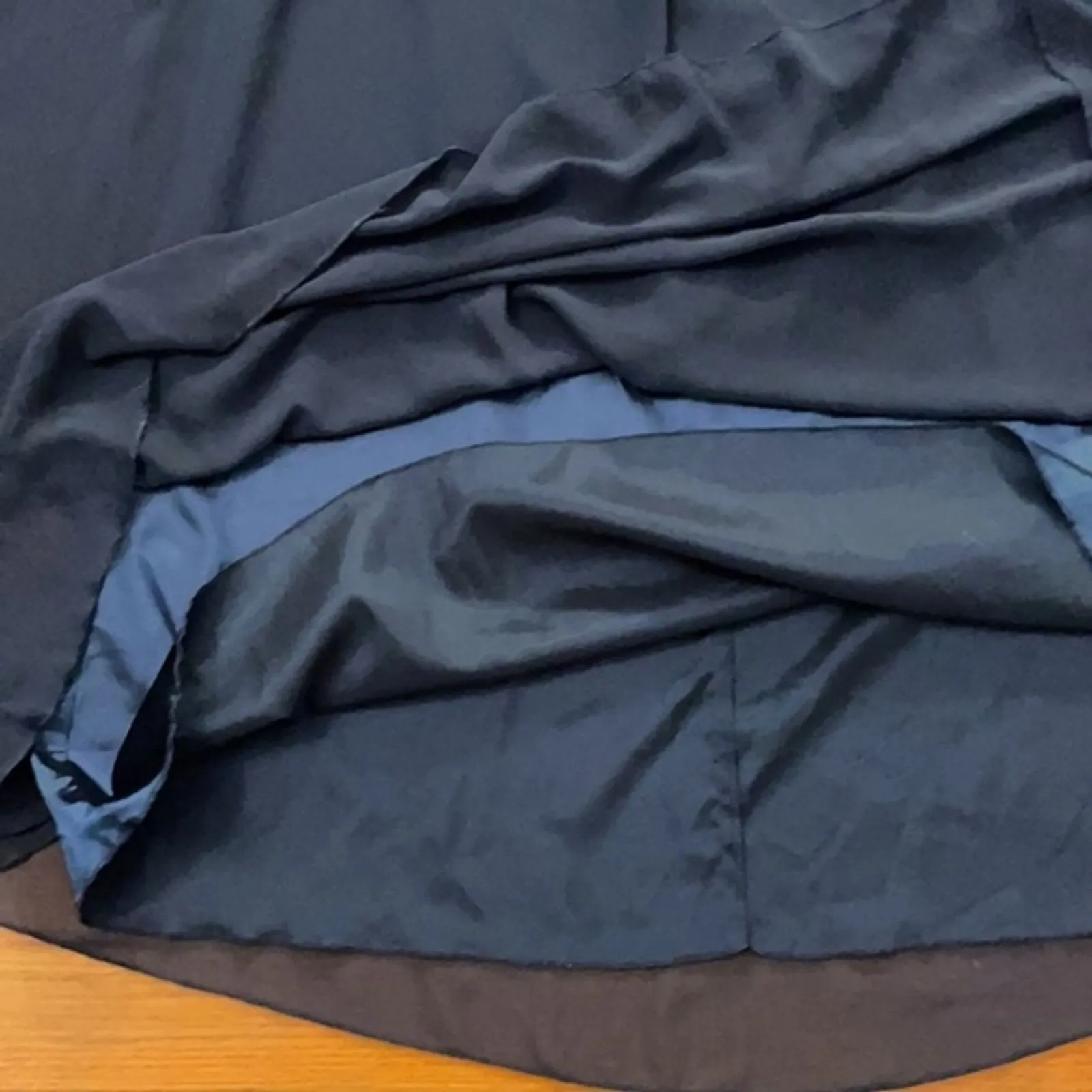 Chi Chi London Navy Blue Evening Gown Sequin Top Womens Sz 2 NEW Prom Formal - Image 9