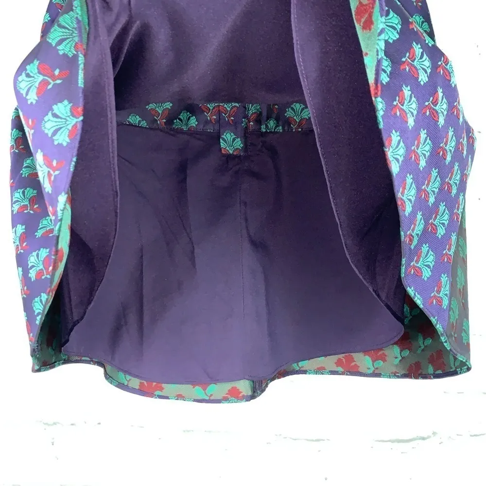 Club Monaco Printed Yoke Circle Mini Skirt 00 - Image 3