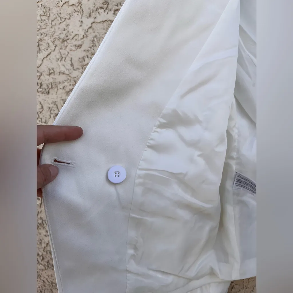 MANGO NWT Elegant White‎ Women's Blazer - Image 11