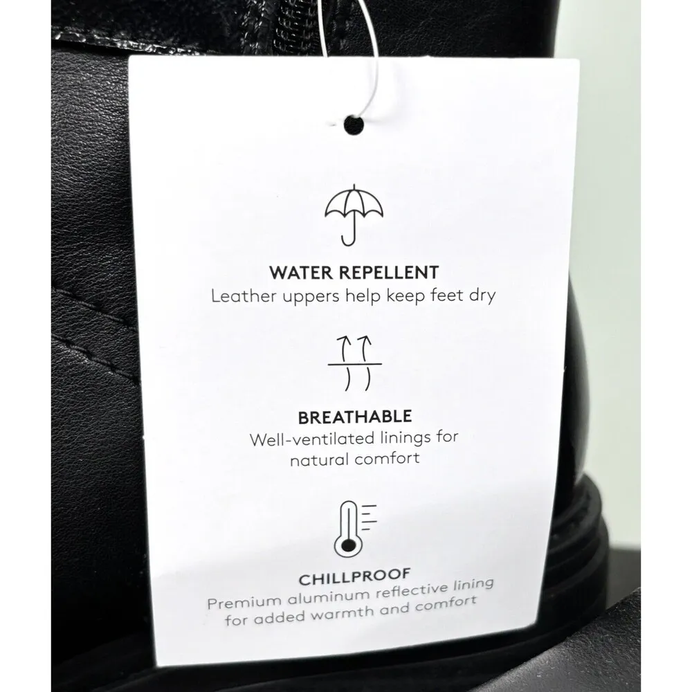 NEW Womens Chunky Heel Punk Grunge Whimsigoth Black Zip Boots US 6.5 M - Image 10