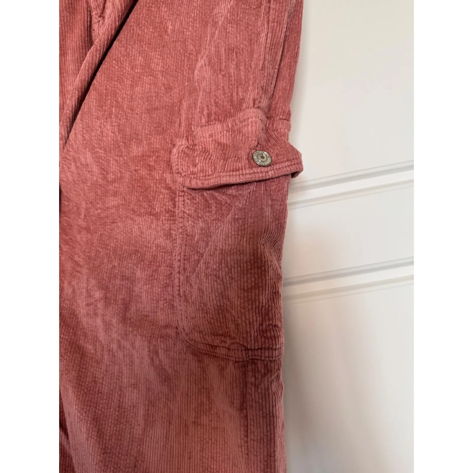 AE sz 16 Dreamy Drape Stretch Corduroy Super High-Waisted Baggy Wide-Leg Pant - Image 14