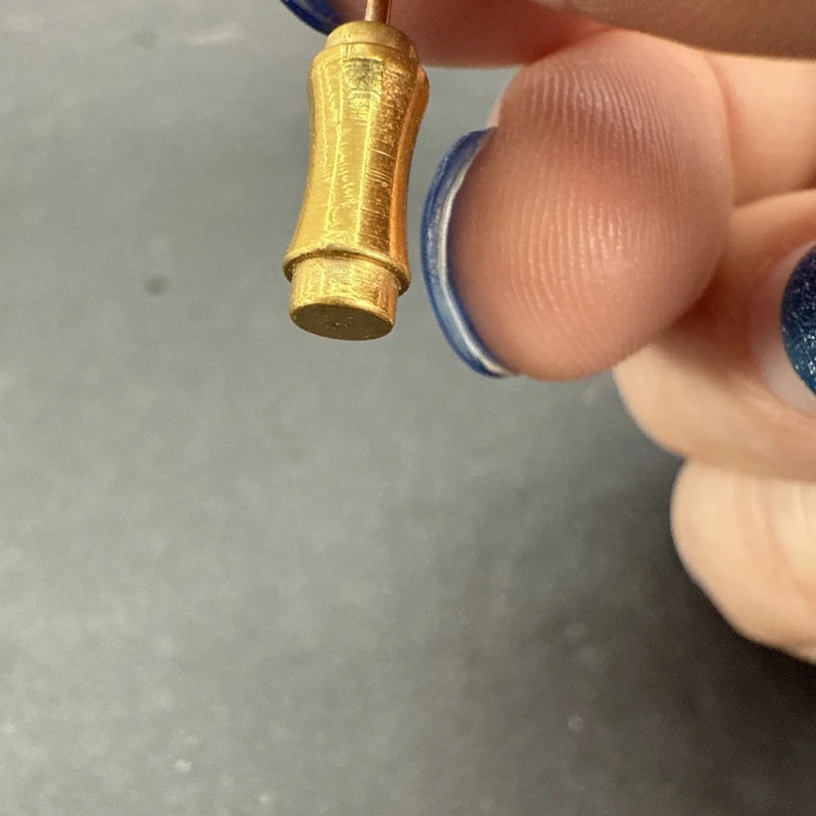 Vintage Krementz Gold Tone Open Heart With Rhinestone Stick Pin Hat Lapel - Image 7