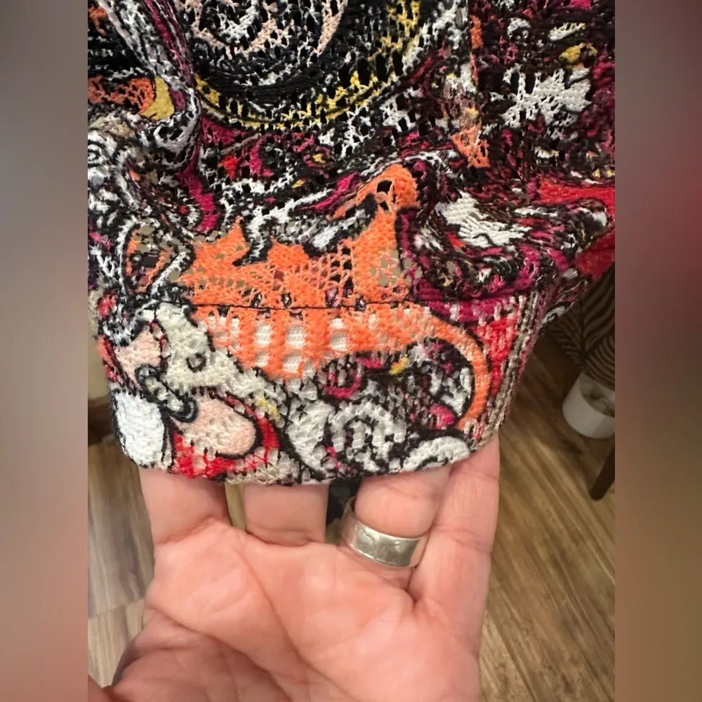 Peck and Peck Paisley Lightweight Zip Up Jacket XL - Image 8