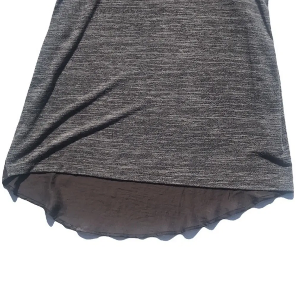 +503 by 3Stones Mock Turtleneck Athleisure Mixed Media Sleeveless Top Brown - Image 8