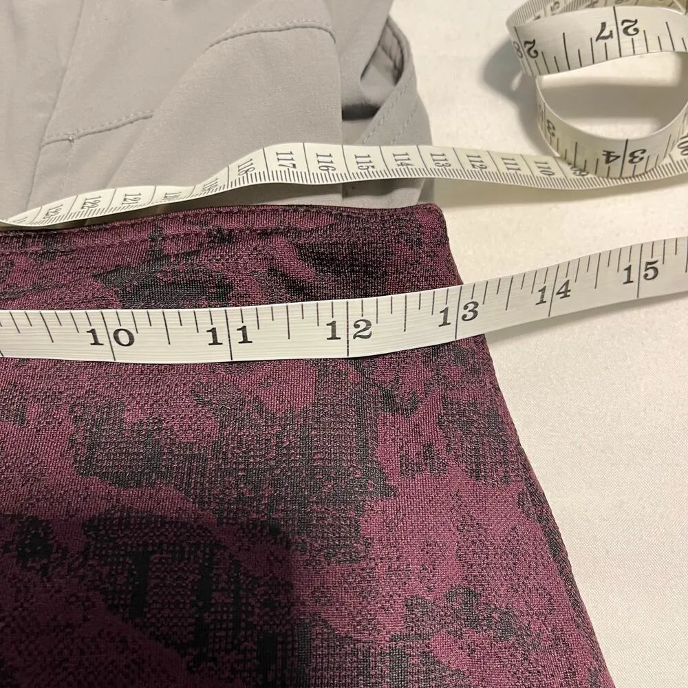 Spyder Active Leggings Pants Burgundy Black Womens size small High Waist - Image 3