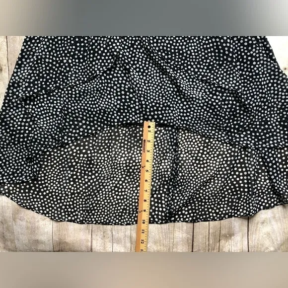 Maggy London Dress Sz 4 Black‎ Polka Dot Cocktail Chiffon Mrs Maisel Throwback - Image 8