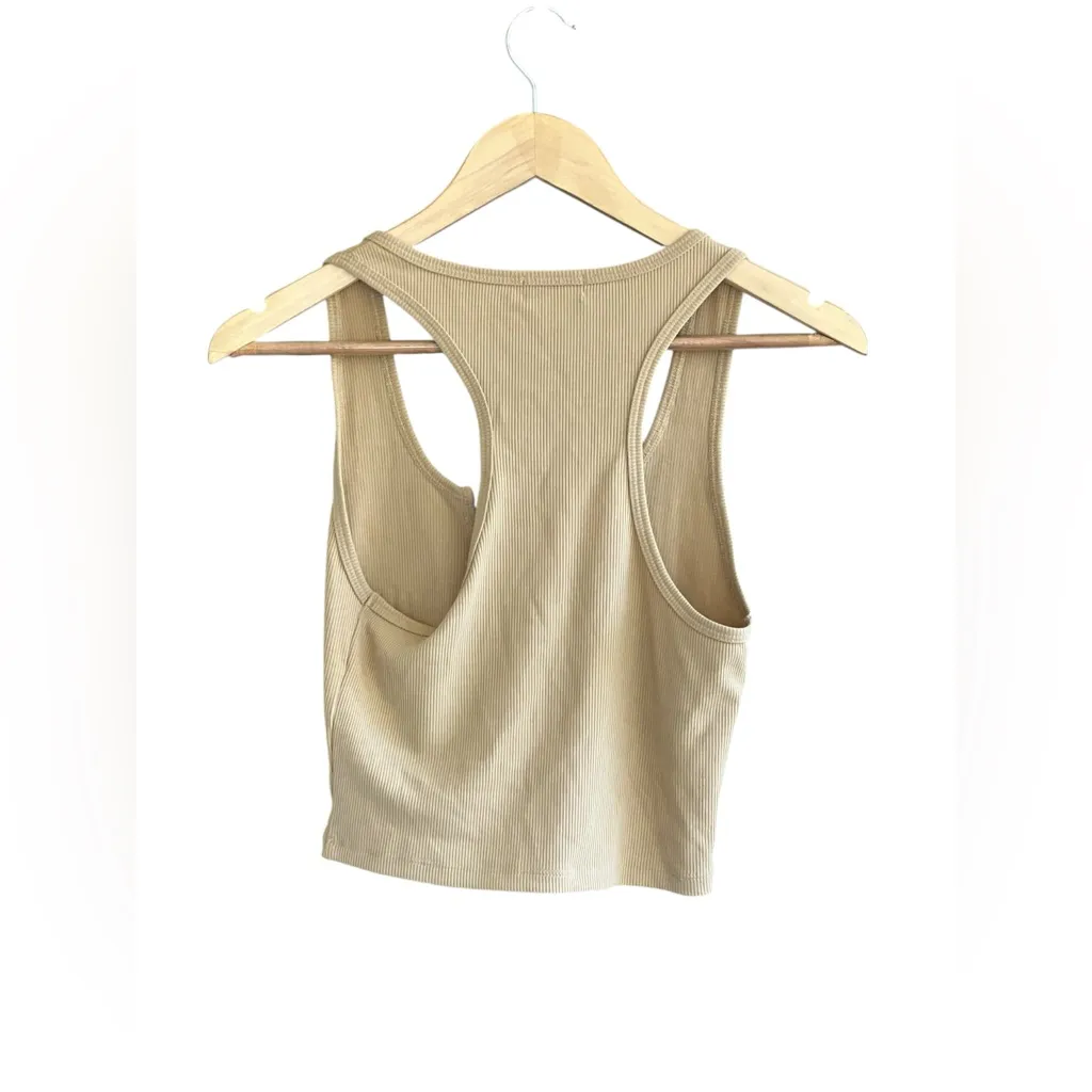 True Religion Gekerbtes Tanktop in Sand - Image 11