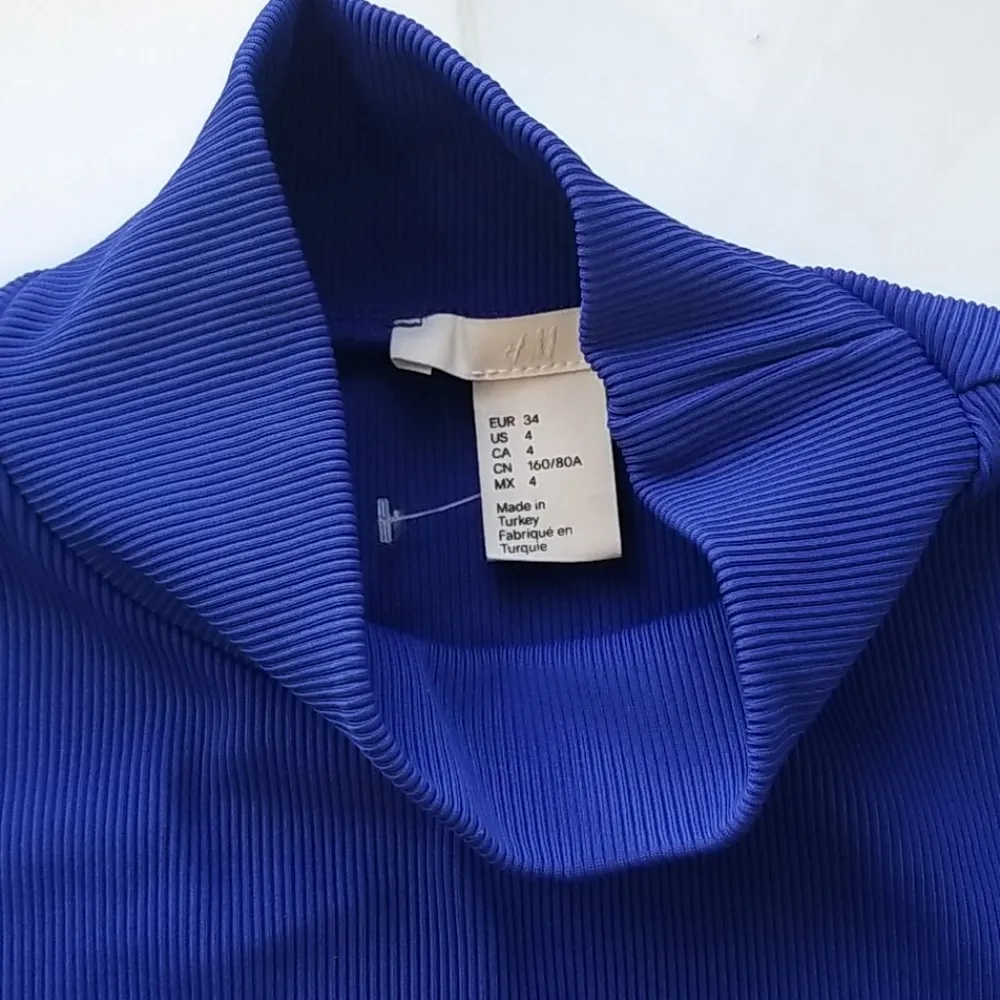 🌶 New Turtle Neck Blue Mini Dress - Image 3