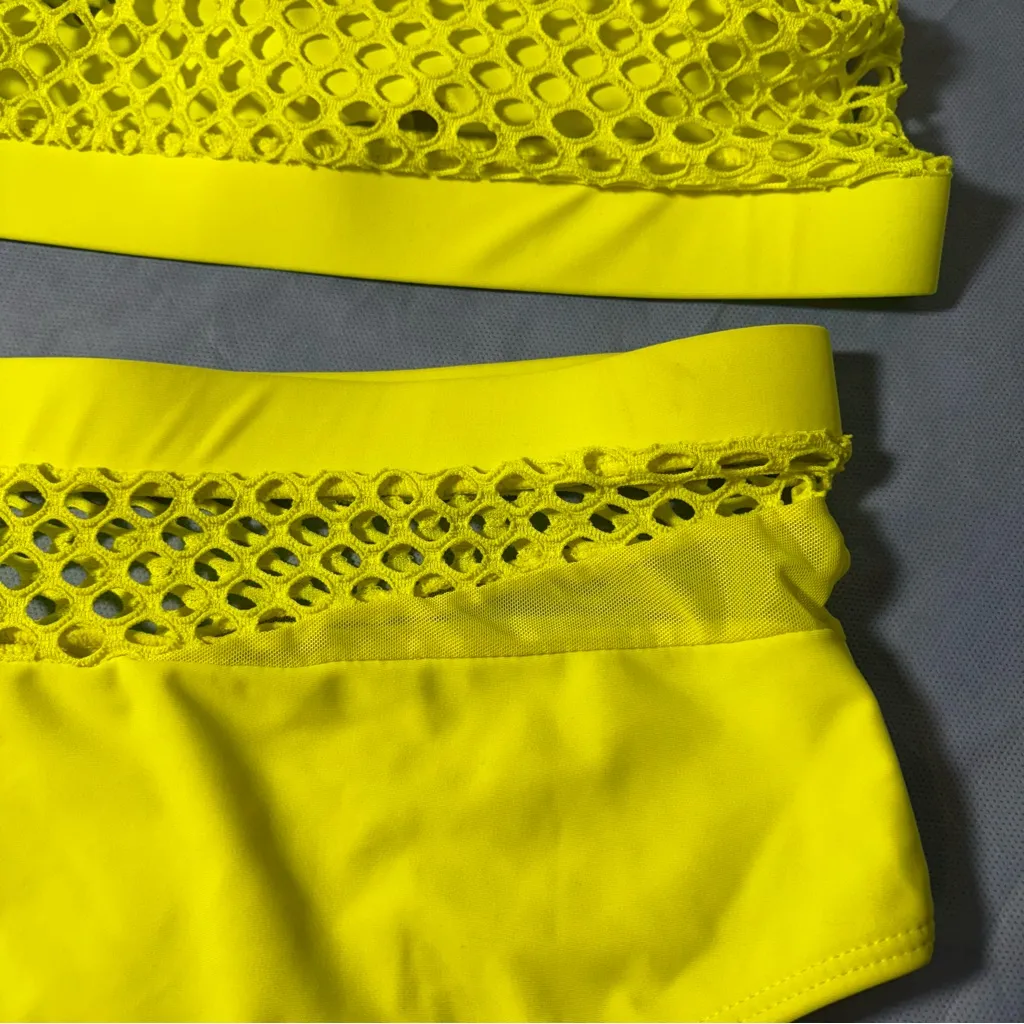 SheIn  Bright Yellow Bikini Set - Image 11