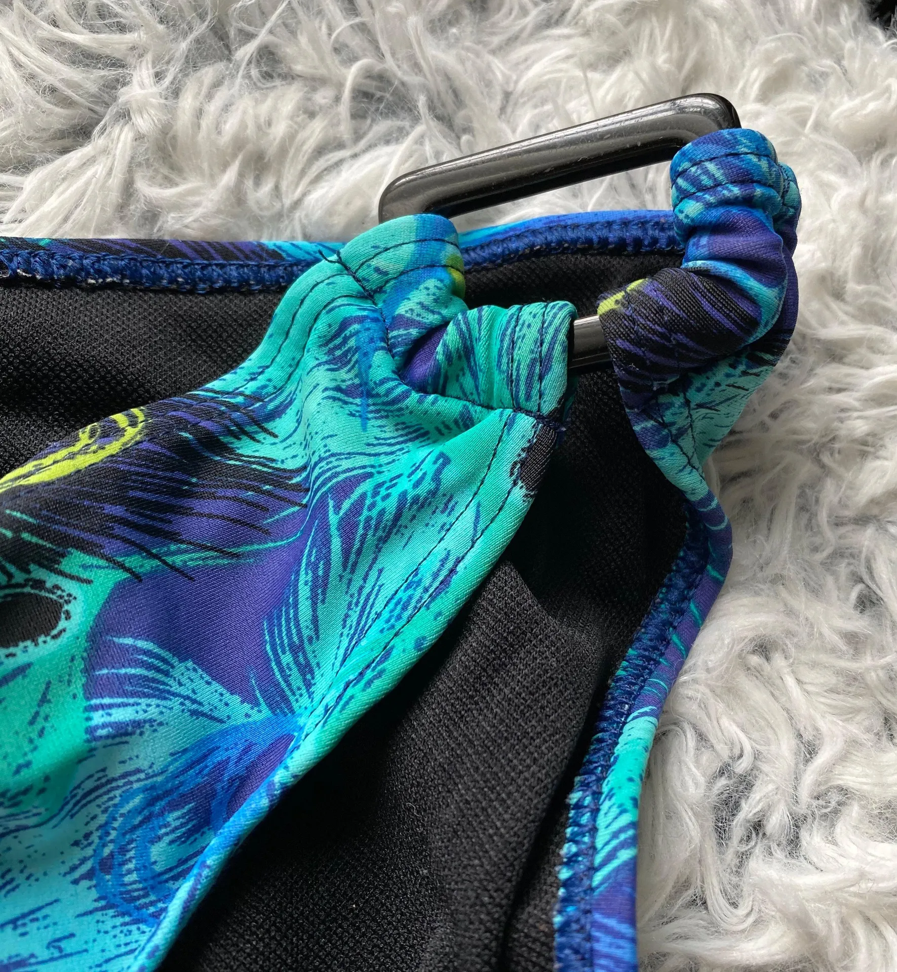 Peacock Feather Bathing Suit Bikini Bottoms. Multiple - Image 5