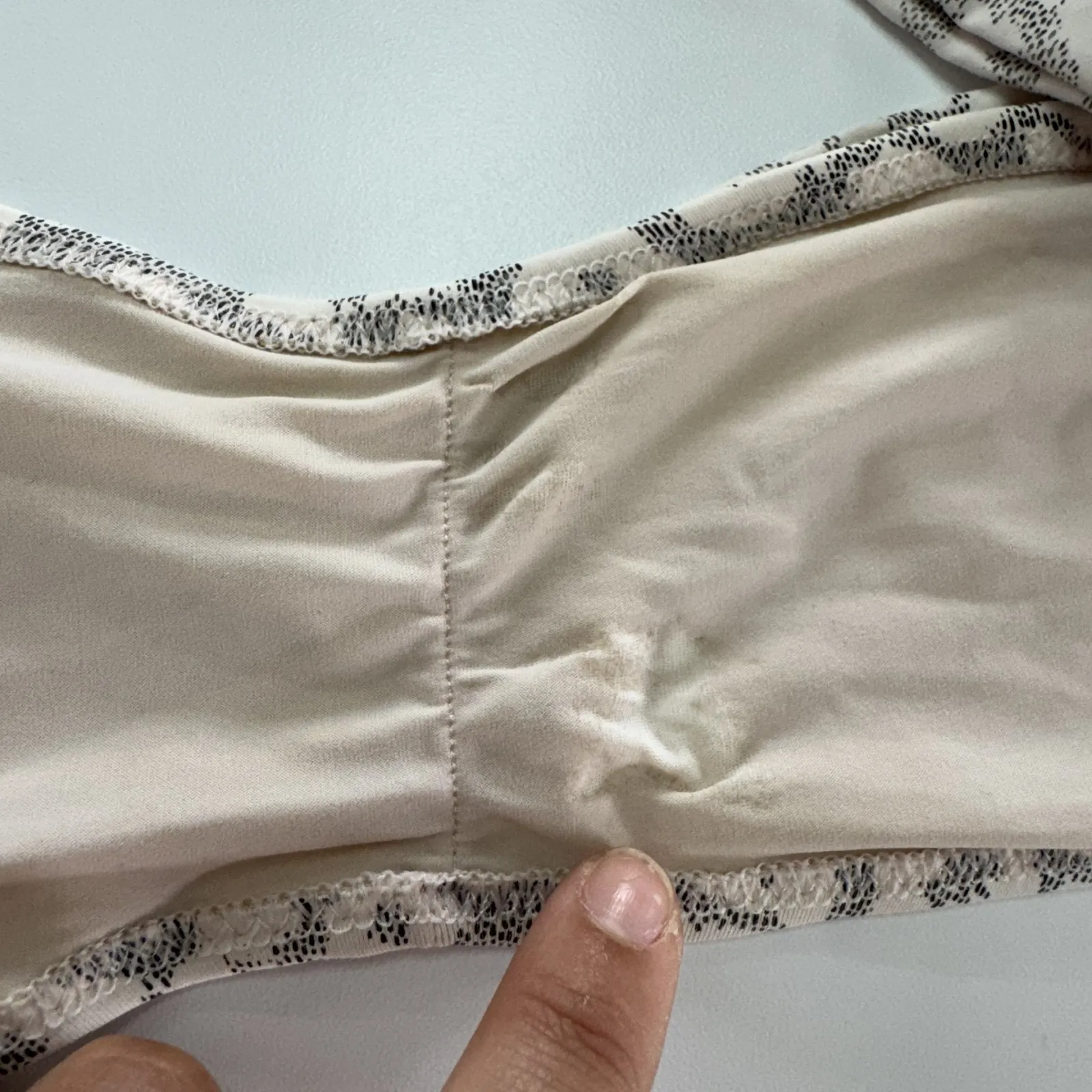 Valimare Bikini Swimsuit Womens Medium Gray Salinas Animal Bandeau Two Piece - Image 8