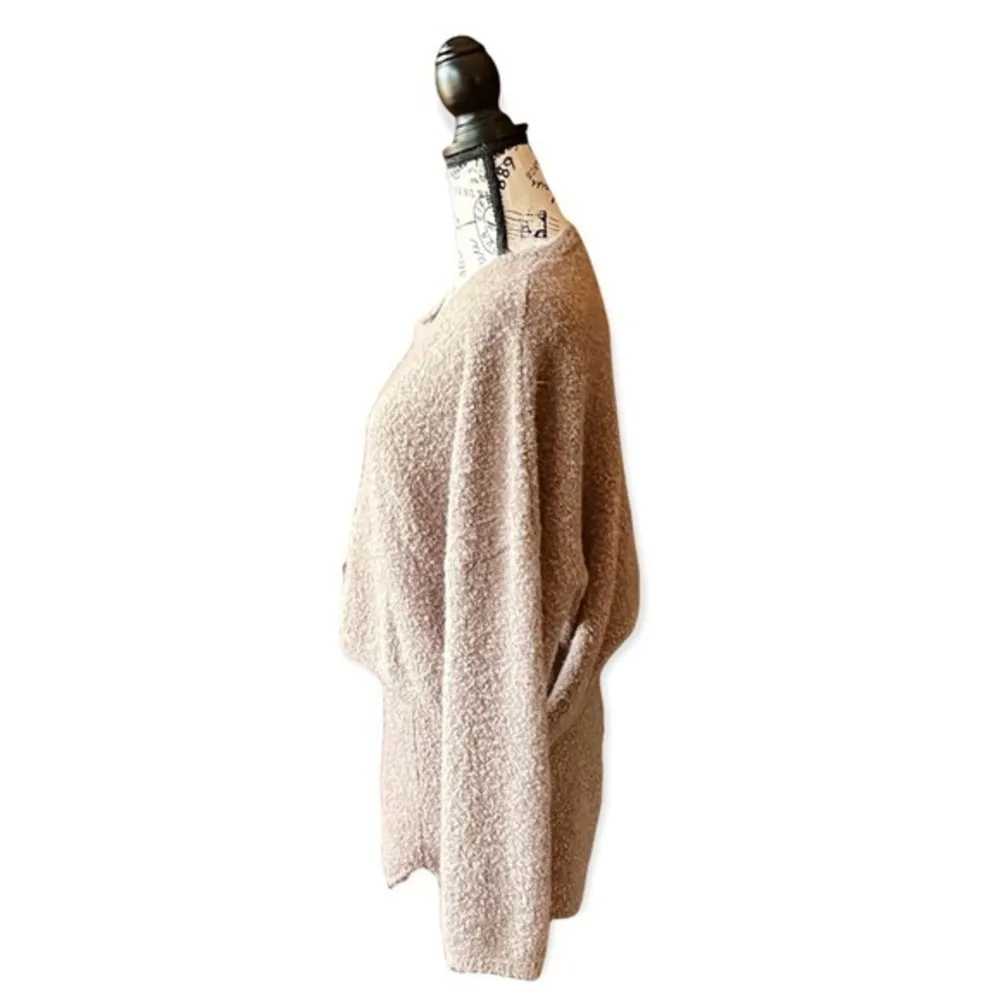 4th & Reckless Kairo Bouclé Sweater Lounge Set Tan Small | Cozy Bell Sleeve - Image 5