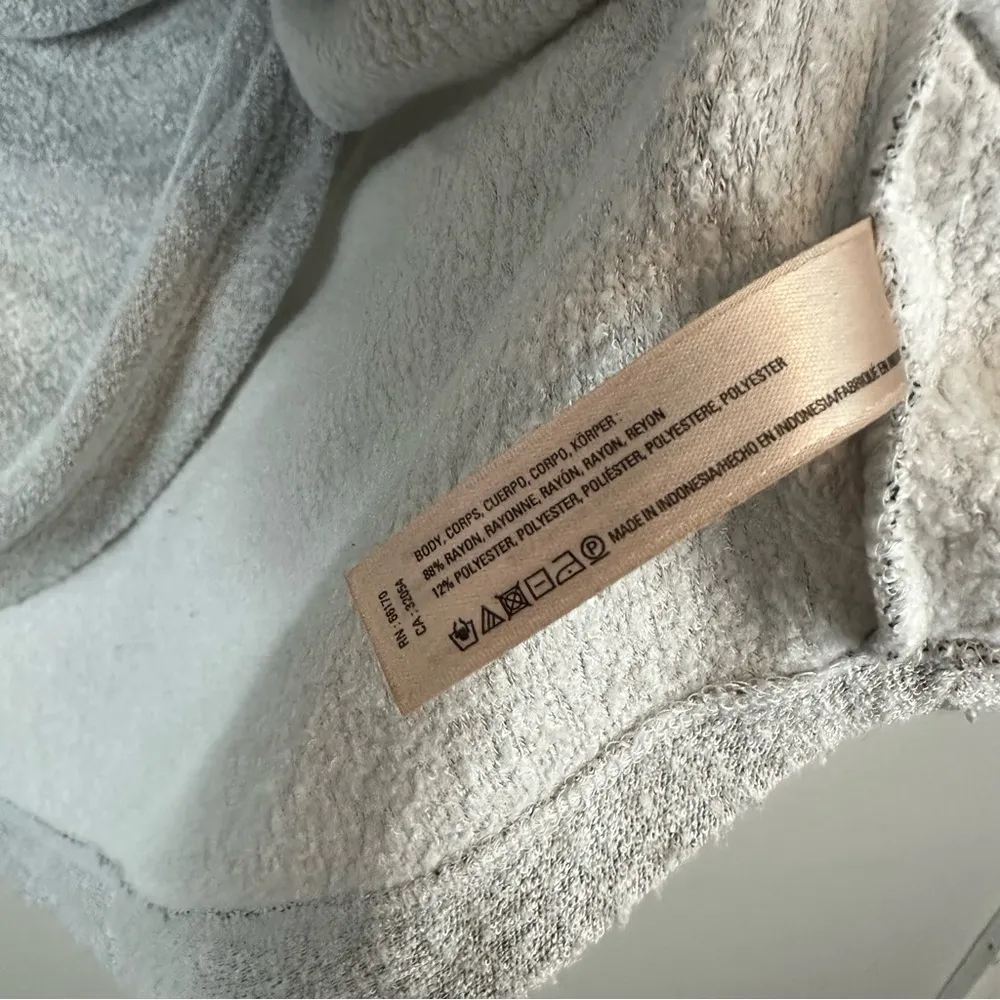 Saturday Sunday | Gray Knit Criss Cross Long Sleeve Sweater Size XS - Image 5