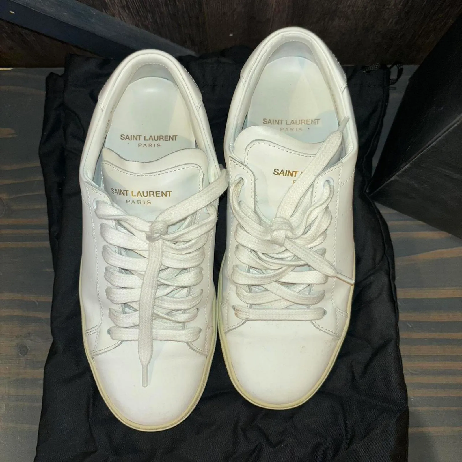 YSL wolly soft off white sneakers - Image 2