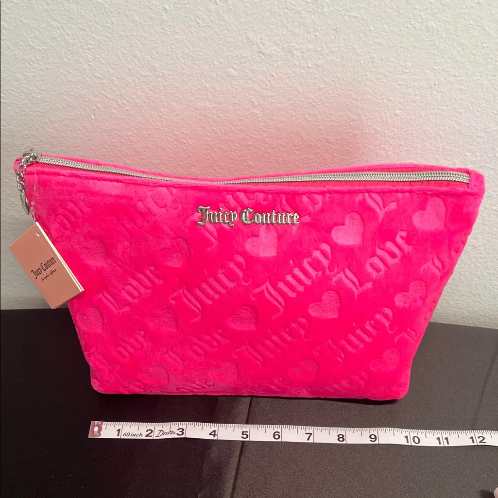 Juicy Couture | Hot Pink Cosmetic Bag 💖 - Image 7