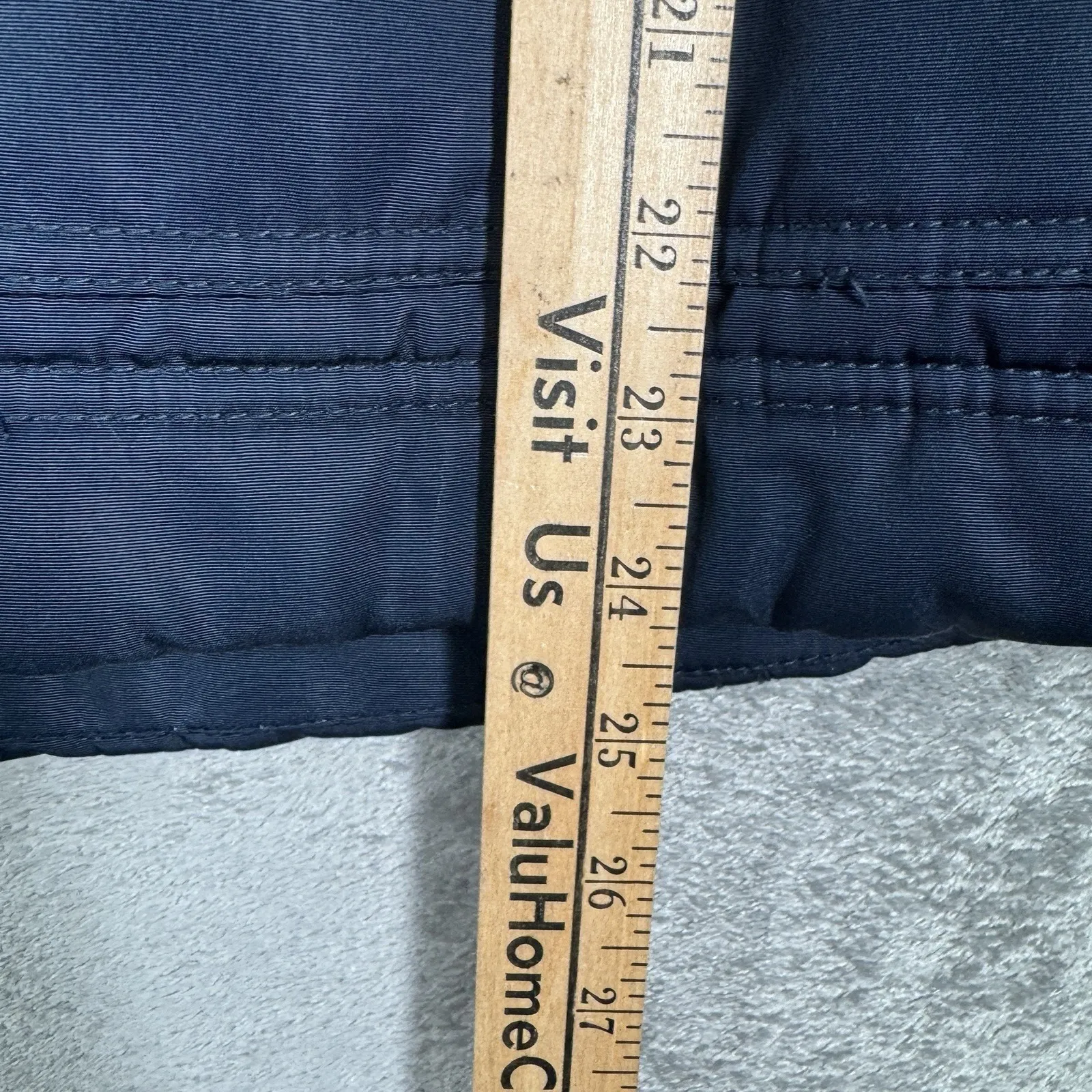 Hollister Jacket Blue Faux Fur Hooded Lined Winter Parka Coat‎ Womens Size Small - Image 11