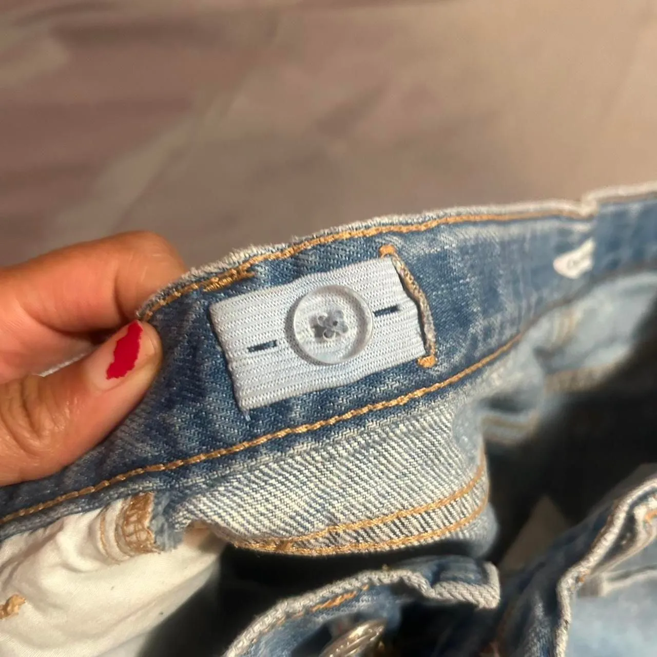 Denim shorts with hearts - Image 5