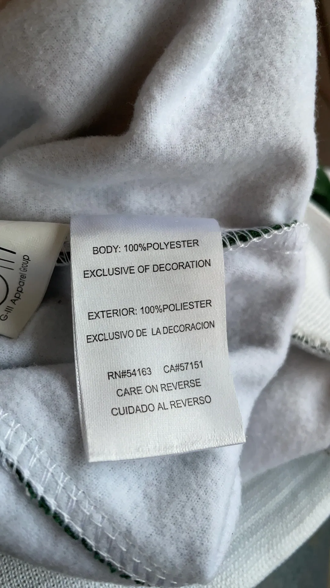 NY Jets Zippered Stadium Jacket - Image 4