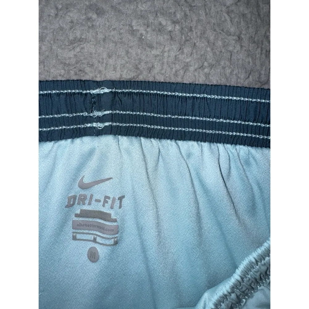 Nike Running Shorts Women Medium Two Tone Lined Swoosh Logo Athletic Workout Y2K - Image 7