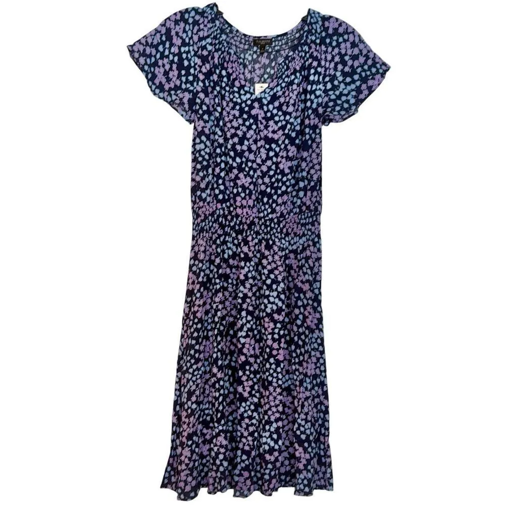 Talbots NWT perfect garden smocked waist popover dress xs - Image 3